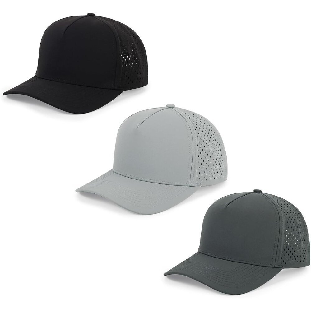 Baseball Cap Black+gray+dark Gray Hat Sun And Rain Golf Ball Cap For Men Women